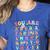 You Are Letters Alphabet Learn ABCs Inspiration Teacher Life Women's Heather T-Shirt Heather True Royal You Are Letters Alphabet Learn ABCs Inspiration Teacher Life Women's Heather T-Shirt Heather True Royal