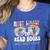 Most Likely To Read Books All Summer Teacher Student Women's Heather T-Shirt Heather True Royal