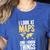 I Look At Maps And i Know Things Teacher Geographer Women's Heather T-Shirt Heather True Royal I Look At Maps And i Know Things Teacher Geographer Women's Heather T-Shirt Heather True Royal