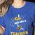 I Love Bee-Ing A Teacher Honey Bee Job Profession Women's Heather T-Shirt Heather True Royal