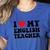 I Love My English Teacher Heart English Language Teachers For Men Women Kids Women's Heather T-Shirt Heather True Royal I Love My English Teacher Heart English Language Teachers For Men Women Kids Women's Heather T-Shirt Heather True Royal