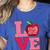 Love Kindergarten Cute Apple School Teacher Women's Heather T-Shirt Heather True Royal Love Kindergarten Cute Apple School Teacher Women's Heather T-Shirt Heather True Royal