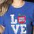 LOVE Kindergarten Teacher Student School Apple Women's Heather T-Shirt Heather True Royal LOVE Kindergarten Teacher Student School Apple Women's Heather T-Shirt Heather True Royal