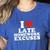 I Love Late Homework Excuses Sarcastic Teacher Lie For Men Women Women's Heather T-Shirt Heather True Royal I Love Late Homework Excuses Sarcastic Teacher Lie For Men Women Women's Heather T-Shirt Heather True Royal