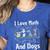 I Love Maths And Dogs Puppy Dog Lover Teacher Student Women's Heather T-Shirt Heather True Royal I Love Maths And Dogs Puppy Dog Lover Teacher Student Women's Heather T-Shirt Heather True Royal
