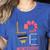 Love Montessori Education Math Teacher Women's Heather T-Shirt Heather True Royal Love Montessori Education Math Teacher Women's Heather T-Shirt Heather True Royal