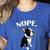 Love NOPE Boston Terrier Dog Lover Women's Heather T-Shirt Heather True Royal