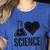 I Love Science Lover Teacher Scientist Sciences Women's Heather T-Shirt Heather True Royal I Love Science Lover Teacher Scientist Sciences Women's Heather T-Shirt Heather True Royal