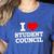 I Love Student Council Student Teacher Women's Heather T-Shirt Heather True Royal I Love Student Council Student Teacher Women's Heather T-Shirt Heather True Royal