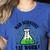 Mad Scientist Science Teacher Halloween Costume Teen Girls Women's Heather T-Shirt Heather True Royal