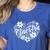 Maestra Spanish Teacher Women's Heather T-Shirt Heather True Royal Maestra Spanish Teacher Women's Heather T-Shirt Heather True Royal