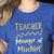 Magical Teacher Manager Of Mischief Birthday Family Party Women's Heather T-Shirt Heather True Royal
