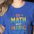 DO Math NOT Magic Math Meme Teacher Humor Women's Heather T-Shirt Heather True Royal