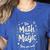 Do Math Not Magic Math Teacher Back To School Women's Heather T-Shirt Heather True Royal Do Math Not Magic Math Teacher Back To School Women's Heather T-Shirt Heather True Royal