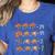 Math Number Thanksgiving Count Answer Pie Turkey Teacher Women's Heather T-Shirt Heather True Royal