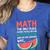 Math Only Place Where People Buy 66 Watermelons Teacher Joke Women's Heather T-Shirt Heather True Royal Math Only Place Where People Buy 66 Watermelons Teacher Joke Women's Heather T-Shirt Heather True Royal