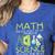 Math Solves Most Of My Problems Science Math Science Teacher Women's Heather T-Shirt Heather True Royal