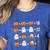 Math Teacher Halloween Equation Pumpkin Ghost Candy Corn Women's Heather T-Shirt Heather True Royal Math Teacher Halloween Equation Pumpkin Ghost Candy Corn Women's Heather T-Shirt Heather True Royal