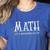 Math Teacher Halloween It's Nothing To Be Scared Of Women's Heather T-Shirt Heather True Royal Math Teacher Halloween It's Nothing To Be Scared Of Women's Heather T-Shirt Heather True Royal