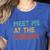 Meet Me At The Library For Teachers And School Librarians Women's Heather T-Shirt Heather True Royal Meet Me At The Library For Teachers And School Librarians Women's Heather T-Shirt Heather True Royal