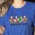 Very Merry Teacher Christmas Goose Silly Holiday Party Women's Heather T-Shirt Heather True Royal