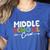 Middle School Crew Retro Teacher Student Vintage Women's Heather T-Shirt Heather True Royal Middle School Crew Retro Teacher Student Vintage Women's Heather T-Shirt Heather True Royal