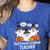 Multilingual Learner Teacher Spooky Halloween ESL Teacher Women's Heather T-Shirt Heather True Royal Multilingual Learner Teacher Spooky Halloween ESL Teacher Women's Heather T-Shirt Heather True Royal