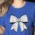 Music Notes Coquette Bow Music Teacher School Musician Band Women's Heather T-Shirt Heather True Royal Music Notes Coquette Bow Music Teacher School Musician Band Women's Heather T-Shirt Heather True Royal