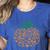 Music Notes Pumpkin Music Teacher Halloween Women's Heather T-Shirt Heather True Royal