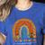 Music Teacher I Teach My Favorite Musicians Autumn Rainbow Men Women Women's Heather T-Shirt Heather True Royal