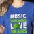 Music Teachers Love Brains Cute Teaching Halloween Women's Heather T-Shirt Heather True Royal Music Teachers Love Brains Cute Teaching Halloween Women's Heather T-Shirt Heather True Royal