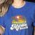 Myrtle Beach South Carolina Retro 70s Vintage Vacation Women's Heather T-Shirt Heather True Royal