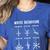 Nerdy Vintage Wave Behavior Physics Science Teacher Geek Men Women Girls Kids Women's Heather T-Shirt Heather True Royal