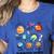Neurodiverse Universe Space Planet Special Education Teacher Women's Heather T-Shirt Heather True Royal