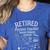 Not My Problems Anymore Retired Physics Teacher Women's Heather T-Shirt Heather True Royal
