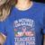 In October 2nd Grade Teachers Wear Pink Ribbon Breast Cancer Women's Heather T-Shirt Heather True Royal