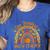 One Thankful Math Teacher Thanksgiving Autumn Fall Rainbow Women's Heather T-Shirt Heather True Royal One Thankful Math Teacher Thanksgiving Autumn Fall Rainbow Women's Heather T-Shirt Heather True Royal