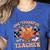 One Thankful Teacher Thanksgiving Retro Groovy Fall Teachers Women's Heather T-Shirt Heather True Royal One Thankful Teacher Thanksgiving Retro Groovy Fall Teachers Women's Heather T-Shirt Heather True Royal