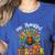 One Thankful Teacher Thanksgiving Turkey Cute Crayon Pencil Women's Heather T-Shirt Heather True Royal One Thankful Teacher Thanksgiving Turkey Cute Crayon Pencil Women's Heather T-Shirt Heather True Royal
