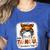 One Thankful Teacher's Aide Messy Bun Thanksgiving Fall Women's Heather T-Shirt Heather True Royal One Thankful Teacher's Aide Messy Bun Thanksgiving Fall Women's Heather T-Shirt Heather True Royal