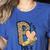 P Is For Pre K Teacher Leopard First Day Of School For Men Women Girls Kids Women's Heather T-Shirt Heather True Royal