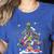 Paintbrush Christmas Tree Decor Xmas For Artist Art Teacher For Men Women Women's Heather T-Shirt Heather True Royal