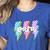 Para Squad Paraprofessional Teacher Lightning Bolt Women's Heather T-Shirt Heather True Royal Para Squad Paraprofessional Teacher Lightning Bolt Women's Heather T-Shirt Heather True Royal