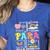 Paras Make It Possible Paraprofessional Paraeducator Teacher Women's Heather T-Shirt Heather True Royal Paras Make It Possible Paraprofessional Paraeducator Teacher Women's Heather T-Shirt Heather True Royal