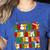 PE Teacher Christmas Holiday Women's Heather T-Shirt Heather True Royal PE Teacher Christmas Holiday Women's Heather T-Shirt Heather True Royal