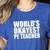 PE Teacher Women's Heather T-Shirt Heather True Royal PE Teacher Women's Heather T-Shirt Heather True Royal