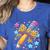 Pencil Leopard Coquette Bow Teacher Life Back To School Women's Heather T-Shirt Heather True Royal Pencil Leopard Coquette Bow Teacher Life Back To School Women's Heather T-Shirt Heather True Royal