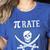 Pi Day Pi Rate Pirate For Teachers Women's Heather T-Shirt Heather True Royal Pi Day Pi Rate Pirate For Teachers Women's Heather T-Shirt Heather True Royal