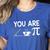 Pi Day Shirt Women Teacher 2022 Math Cutie Pie Acute Tea Pie Women's Heather T-Shirt Heather True Royal