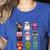 Pig Spooky Ghost Witch Boo-Jee Horror Pumpkin Pig Halloween Women's Heather T-Shirt Heather True Royal